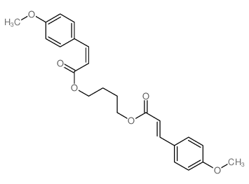 4-[3-(4-methoxyphenyl)prop-2-enoyloxy]butyl (E)-3-(4-methoxyphenyl)prop-2-enoate Structure