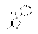 2-methyl-4-phenyl-4,5-dihydro-thiazol-4-ol结构式