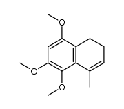 3,4-Dihydro-5,7,8-trimethoxy-1-methyl-naphthalin Structure