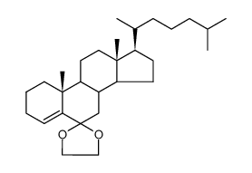 Cholest-4-en-6-one ethylene acetal结构式
