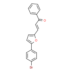 (E)-3-[5-(4-bromophenyl)furan-2-yl]-1-phenylprop-2-en-1-one Structure