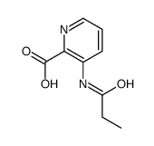 3-(propanoylamino)pyridine-2-carboxylic acid结构式