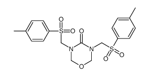 3,5-Bis{[(4-methylphenyl)sulfonyl]methyl}-1,3,5-oxadiazinan-4-one Structure
