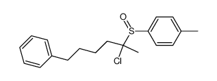 1-chloro-1-methyl-5-phenylpentyl p-tolyl sulfoxide Structure
