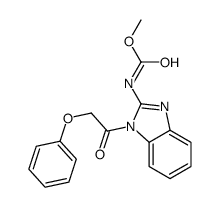methyl N-[1-(2-phenoxyacetyl)benzimidazol-2-yl]carbamate结构式