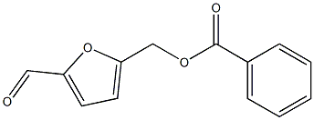 (5-formylfuran-2-yl)methyl benzoate Structure
