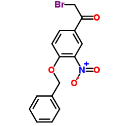 3'-硝基-4'-苄氧基-2-溴苯乙酮结构式