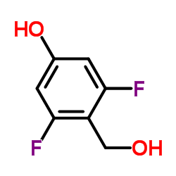 2,6-二氟-4-羟基苯甲醇结构式