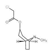 氯乙酸8-甲基-8-氮杂-双环[3.2.1]辛-3-基酯盐酸盐结构式