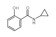 N-环丙基-2-羟基苯甲酰胺结构式