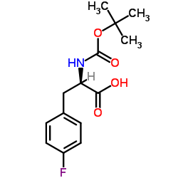 Boc-L-phe(4-F)-OH structure