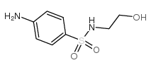 4-氨基-N-(2-羟乙基)苯磺酰胺结构式