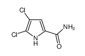 4,5-二氯-1H-吡咯-2-甲酰胺结构式