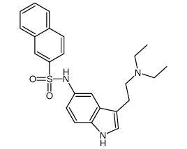 N-[3-[2-(diethylamino)ethyl]-1H-indol-5-yl]naphthalene-2-sulfonamide结构式