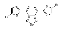 4,7-双(5-溴-2-噻吩基)-2,1,3-苯并硒二唑结构式
