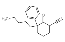 Cyclohexanecarbonitrile, 2-oxo-3-pentyl-3-phenyl-结构式