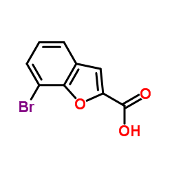 7-溴苯并呋喃-2-甲酸结构式