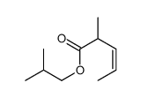 2-methylpropyl 2-methylpent-3-enoate Structure