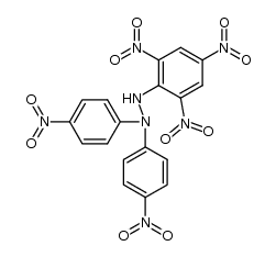 2,2-di(p-nitrophenyl)-1-(2,4,6-trinitrophenyl)hydrazine结构式