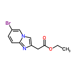2-(6-溴咪唑并[1,2-a]吡啶-2-基)乙酸乙酯结构式