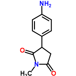 3-(4-Aminophenyl)-1-methyl-2,5-pyrrolidinedione Structure