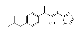 2-(4-Isobutylphenyl)-N-(2-thiazolyl)propionamide structure