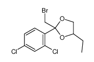 2-(bromomethyl)-2-(2,4-dichlorophenyl)-4-ethyl-1,3-dioxolane结构式