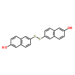双(6-羟基-2-萘)二硫结构式