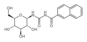 N-(β-D-glucopyranosyl)-N'-(2-naphthoyl)urea Structure