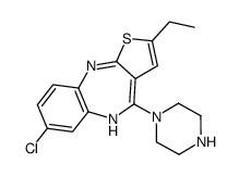 7-chloro-2-ethyl-4-piperazin-1-yl-5H-thieno[3,2-c][1,5]benzodiazepine Structure