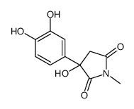 3-(3,4-dihydroxyphenyl)-3-hydroxy-1-methylpyrrolidine-2,5-dione结构式