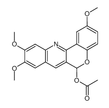 6-acetoxy-2,9,10-trimethoxy-6H-chromeno[4,3-b]quinoline Structure