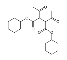 dicyclohexyl 2,3-diacetylbutanedioate Structure