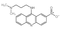 1,3-Propanediamine,N1,N1-dimethyl-N3-(2-nitro-9-acridinyl)- Structure