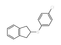1H-Indene,2-[(4-chlorophenyl)thio]-2,3-dihydro- Structure
