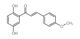 (E)-1-(2,5-dihydroxyphenyl)-3-(4-methoxyphenyl)prop-2-en-1-one结构式