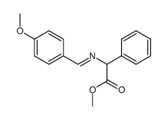 methyl N-4'-methoxybenzylidenephenylglycinate结构式