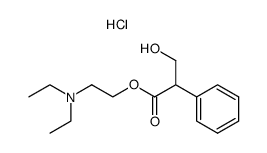 2-(diethylamino)ethyl (+/-)-tropate hydrochloride Structure