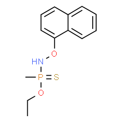 P-Methyl-N-(1-naphthalenyloxy)phosphonamidothioic acid O-ethyl ester Structure