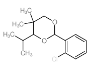 2-(2-chlorophenyl)-5,5-dimethyl-4-propan-2-yl-1,3-dioxane结构式