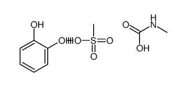 benzene-1,2-diol,methanesulfonic acid,methylcarbamic acid结构式
