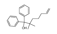 1,1-diphenyl-2,2-dimethyl-6-hepten-1-ol结构式