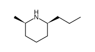 (2R,6S)-2-methyl-6-propylpiperidine结构式