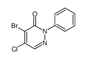 4-bromo-5-chloro-2-phenylpyridazin-3-one Structure