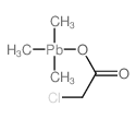 2-Chloroacetic acid; trimethyllead Structure