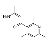 3-amino-1-(2,4,6-trimethylpyridin-3-yl)but-2-en-1-one Structure