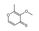 3-methoxy-2-methylpyran-4-thione Structure