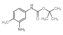 (3-氨基-4-甲基苯基)-氨基甲酸叔丁酯结构式
