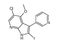 5-氯-2-碘-4-甲氧基-3-(3-吡啶)-1H-吡咯并[2,3-B]吡啶结构式