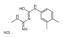 1-(3,4-dimethylphenyl)-3-(N'-methylcarbamimidoyl)urea,hydrochloride结构式